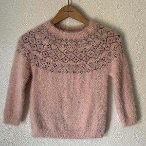 Primark Girls Super Soft Pink Sweater 5-6 Years NWOT
